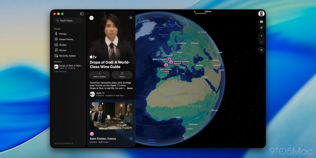 Apple Maps Debuts ‘Drops of God’ Wine Tour Curated by Actor Tomohisa Yamashita
