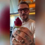David Beckham Crafts Strawberry Roses for Victoria’s Valentine’s Day