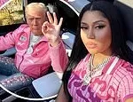 Nicki Minaj Slammed for Cringe Trump Photos on Presidents’ Day