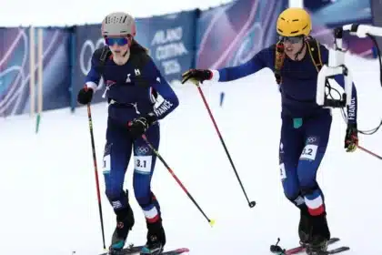 France’s Harrop and Anselmet Win Gold in Ski Mountaineering Mixed Relay Debut