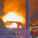 70 Firefighters Battle Massive Blaze at Southall Chapel in London