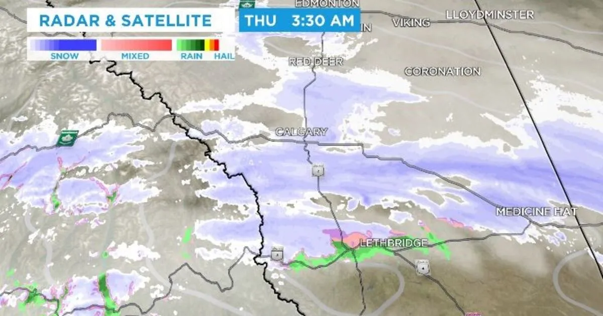 Snowfall Warnings Hit Central, Southern Alberta: Up to 20 cm Expected