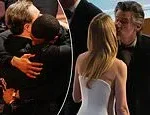 Oscars Backstage Moments: DiCaprio Hugs Jordan, Hawke Kisses Paltrow