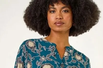 Roman Stretchy Floral Spring Top Drops to £25, No Iron Needed