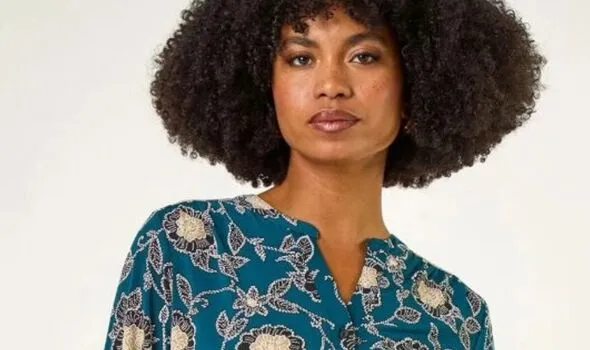 Roman Stretchy Floral Spring Top Drops to £25, No Iron Needed