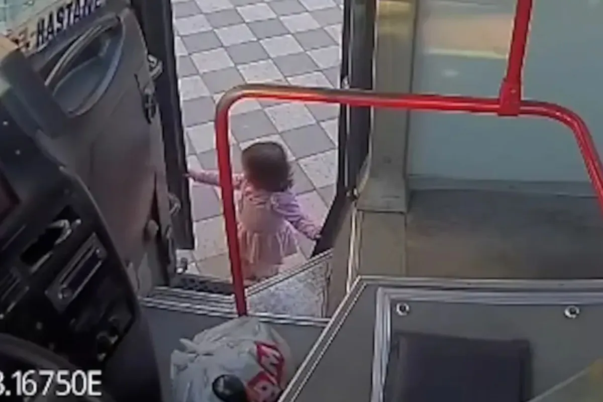 Toddler Sneaks Onto Empty Bus for Unwitting Town Adventure