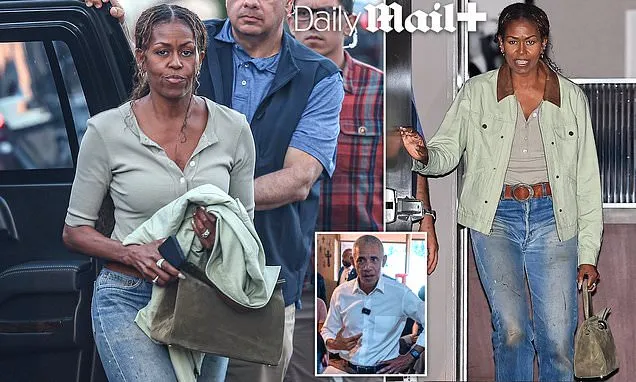 Michelle Obama Appears Slimmer on Beverly Hills Dinner with Daughters as Rumors Persist