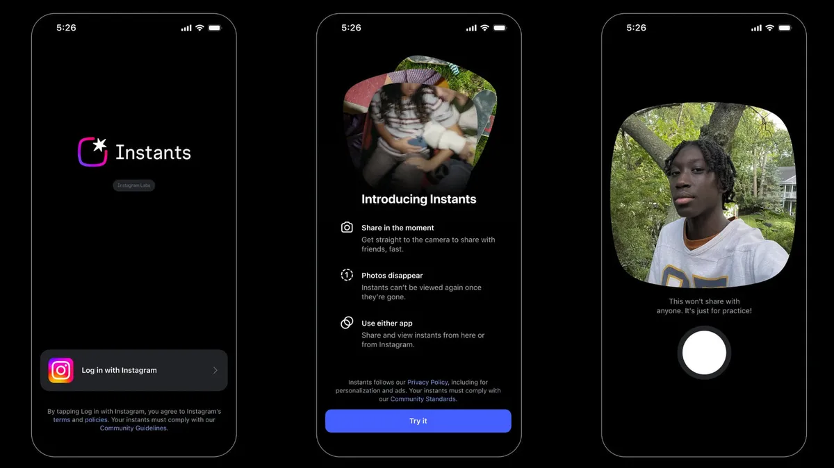 Instagram Rolls Out Instants: Ephemeral Photo App and Feature