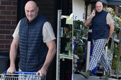 Tyson Fury Shops in Crocs and Pyjamas Before Daughter Venezuela’s Wedding