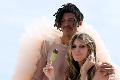 Heidi Klum and Son Henry Samuel Stun in Daring Cannes Fashion Looks